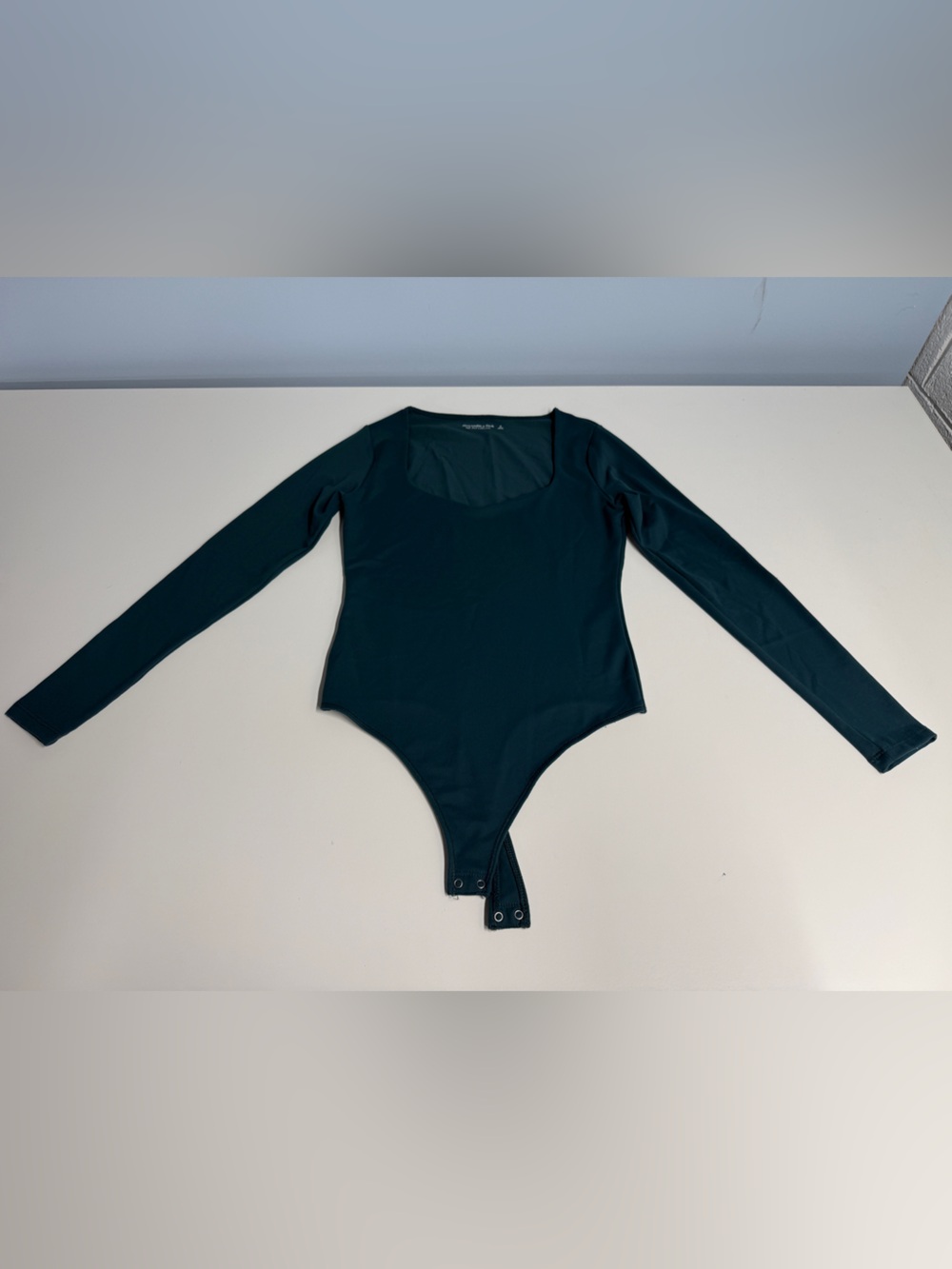 Abercrombie & Fitch Long-Sleeve Green Bodysuit